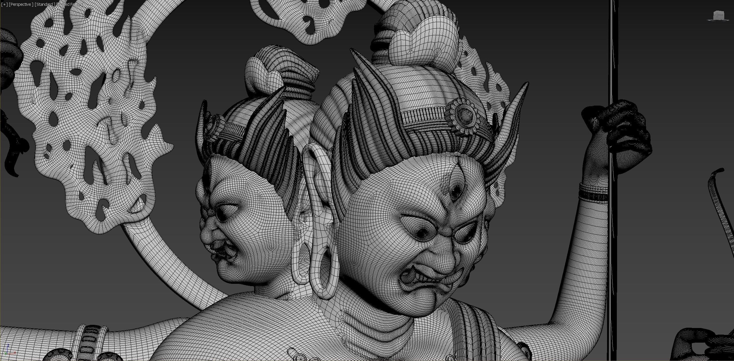 JiangSanShiMingWangBuddha 3D model_8