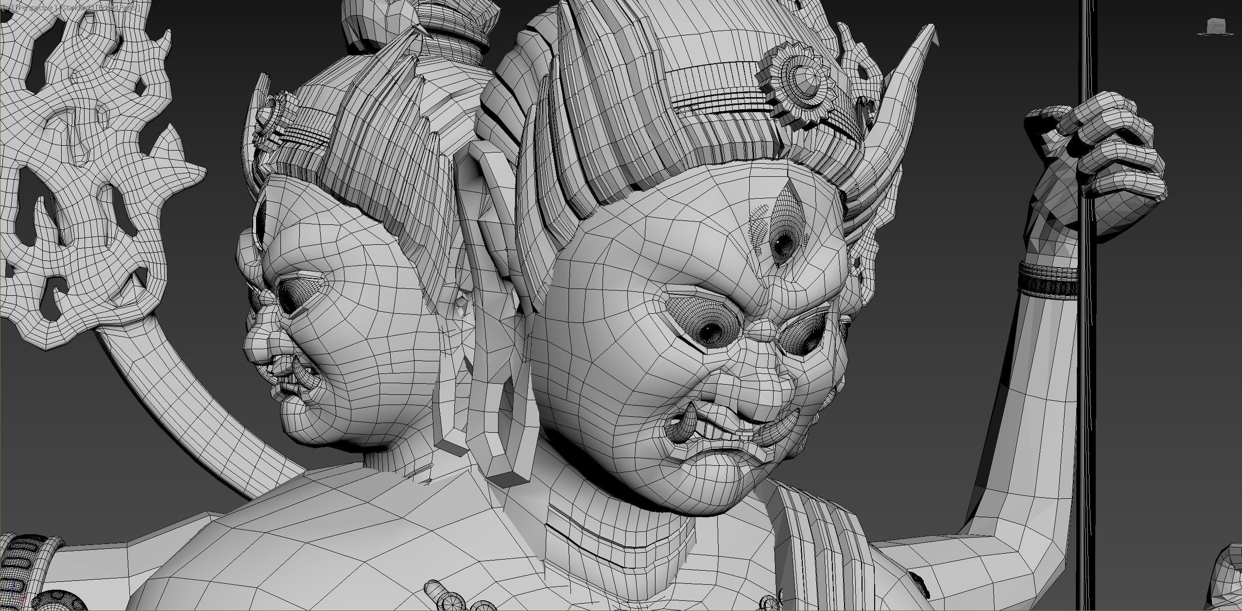 JiangSanShiMingWangBuddha 3D model_7