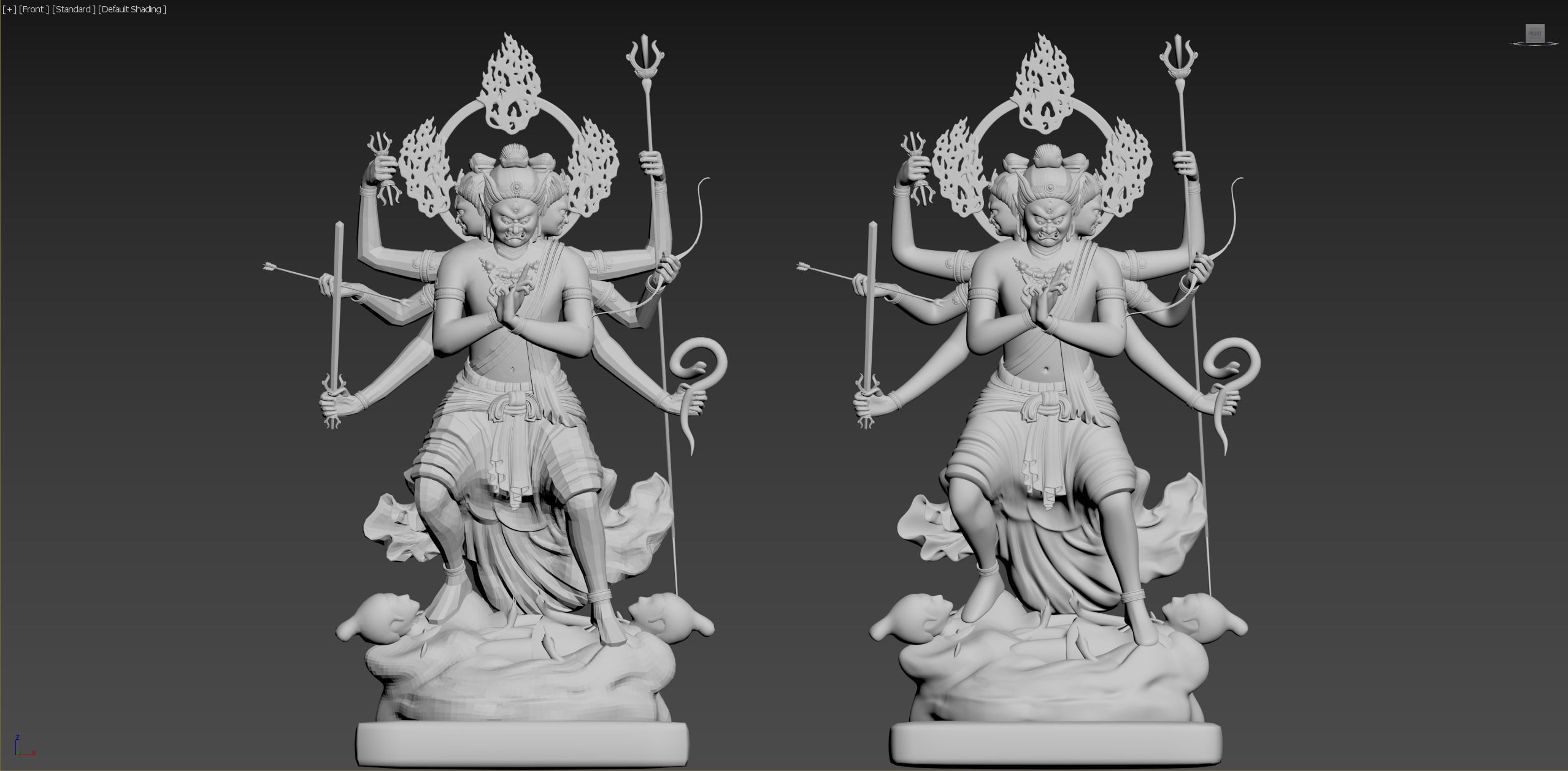 JiangSanShiMingWangBuddha 3D model_6