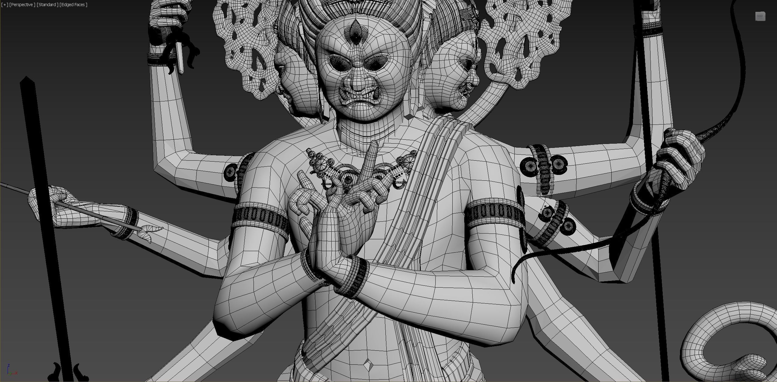 JiangSanShiMingWangBuddha 3D model_9