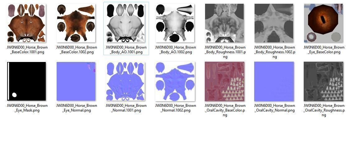 Brown Horse Animation   VFX Grace 3D model_25