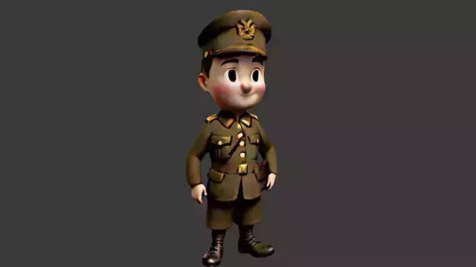 World War II Commander Soldier