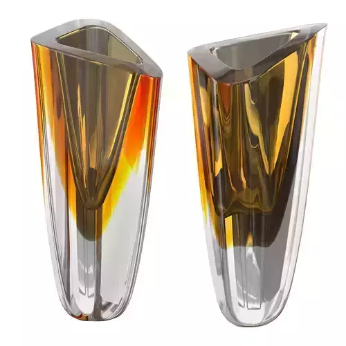  Fume Amber Triangle Vase 3 3D model