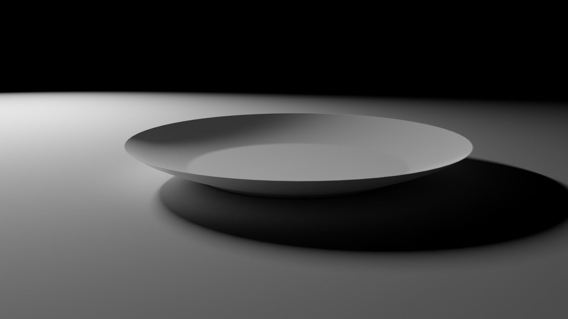 White bowl Free 3D model_3