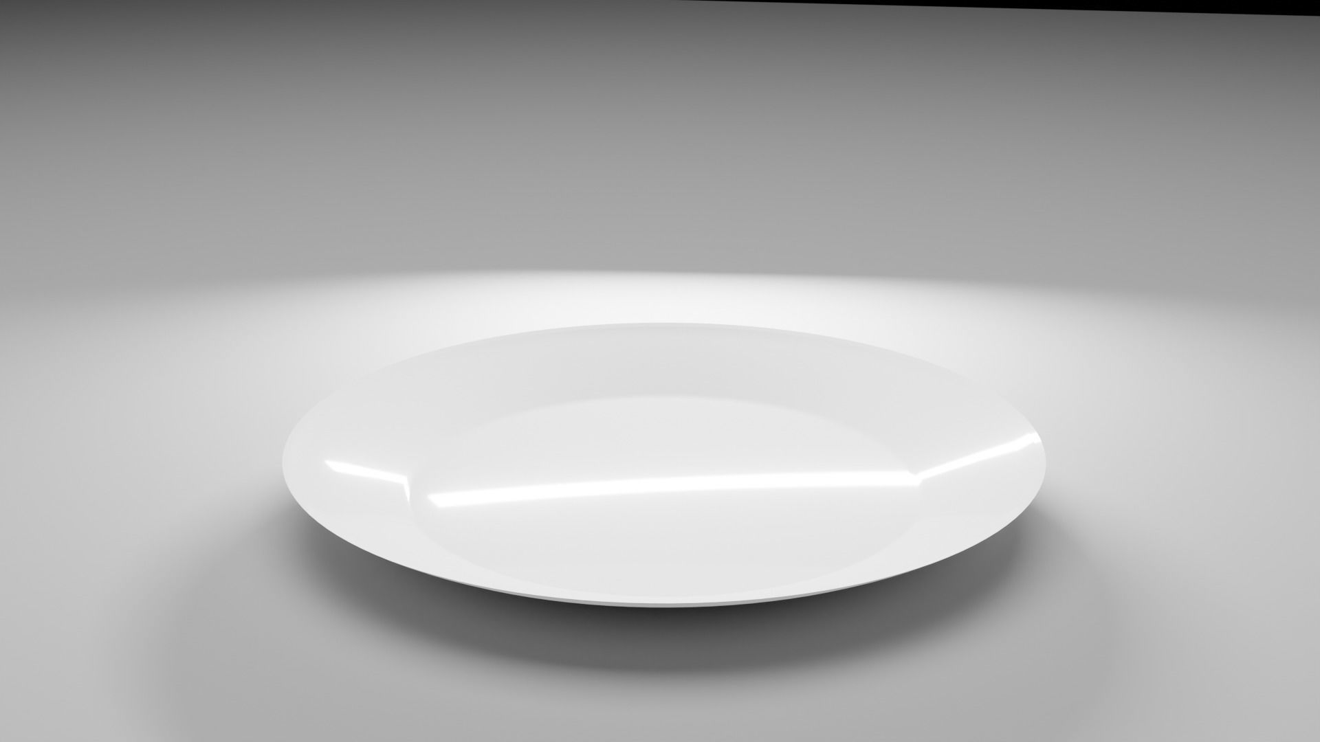 White bowl Free 3D model_1
