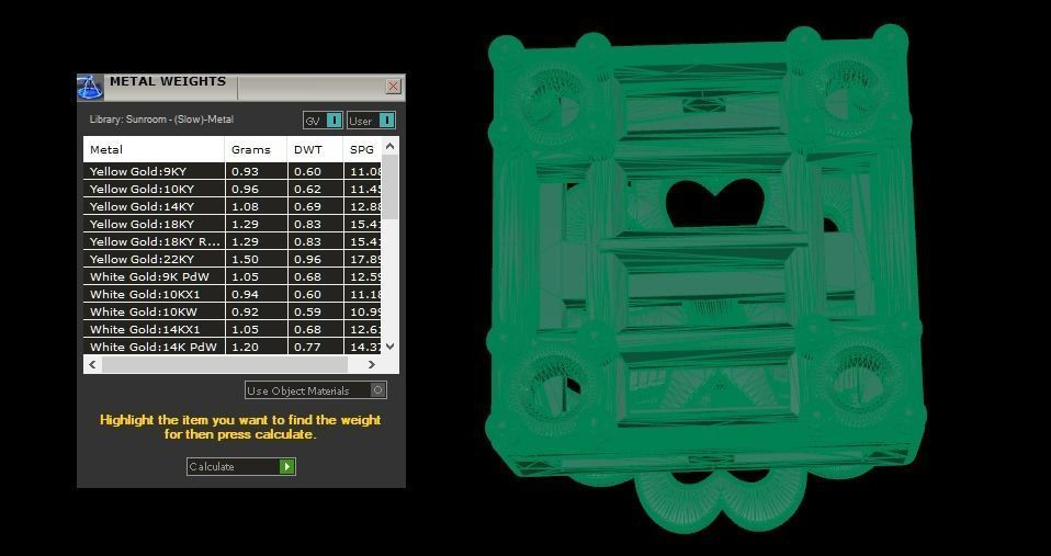 Baguette diamond stud earring 3D print model_3