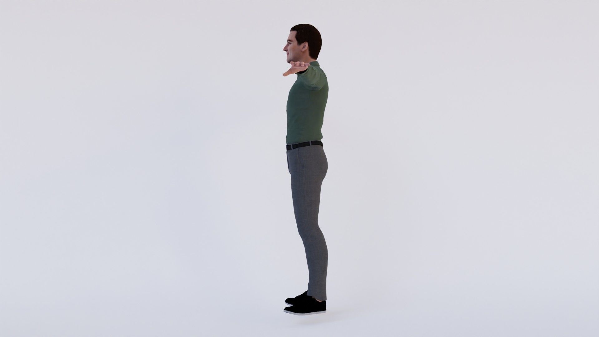 Collection 7 rigged humans textured Low-poly 3D model_2
