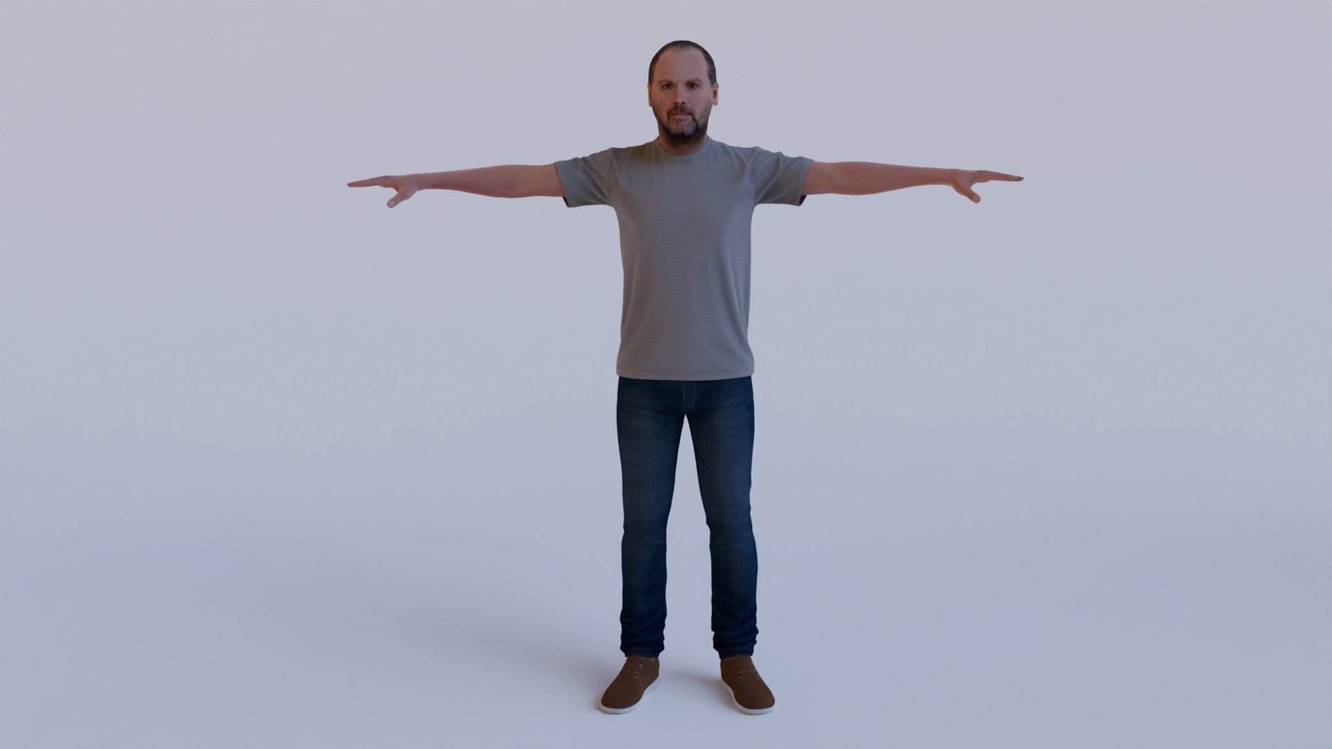 Collection 7 rigged humans textured Low-poly 3D model_9