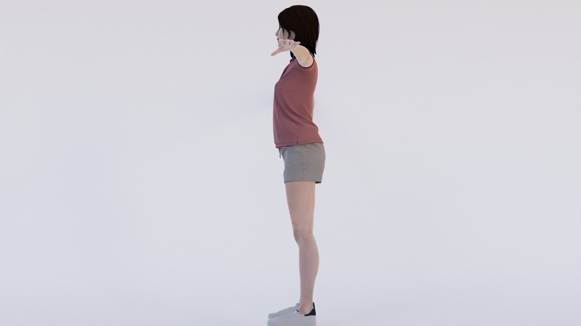Collection 7 rigged humans textured Low-poly 3D model_8