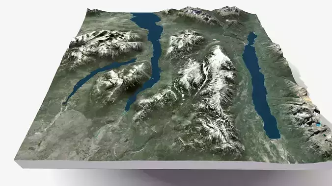 Chilko Lake British Columbia Canada 3D model