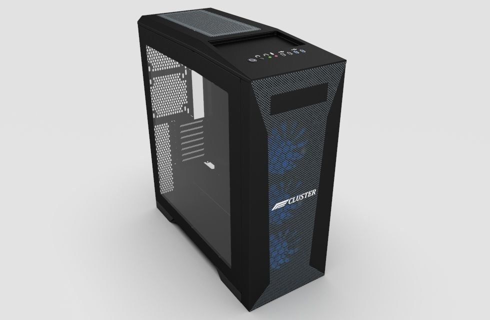 Cluster PC Case 3D model_11