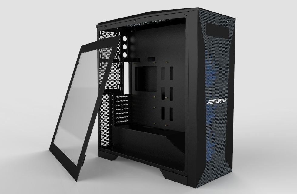 Cluster PC Case 3D model_3
