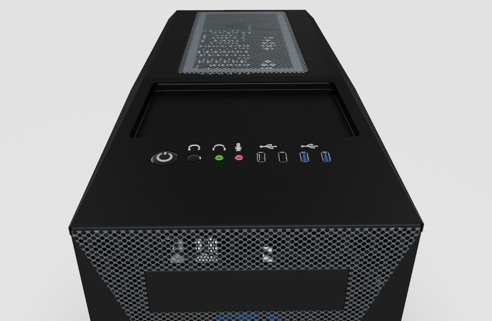 Cluster PC Case 3D model_8