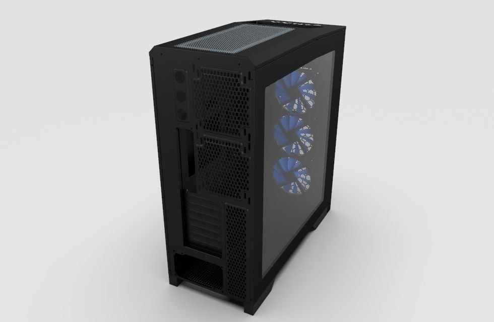 Cluster PC Case 3D model_9