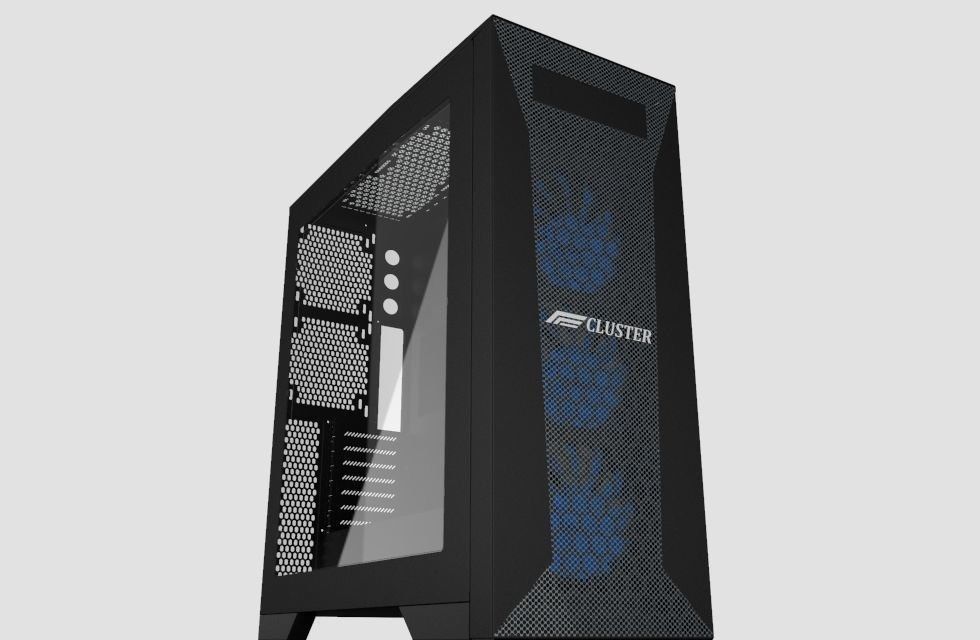 Cluster PC Case 3D model_5