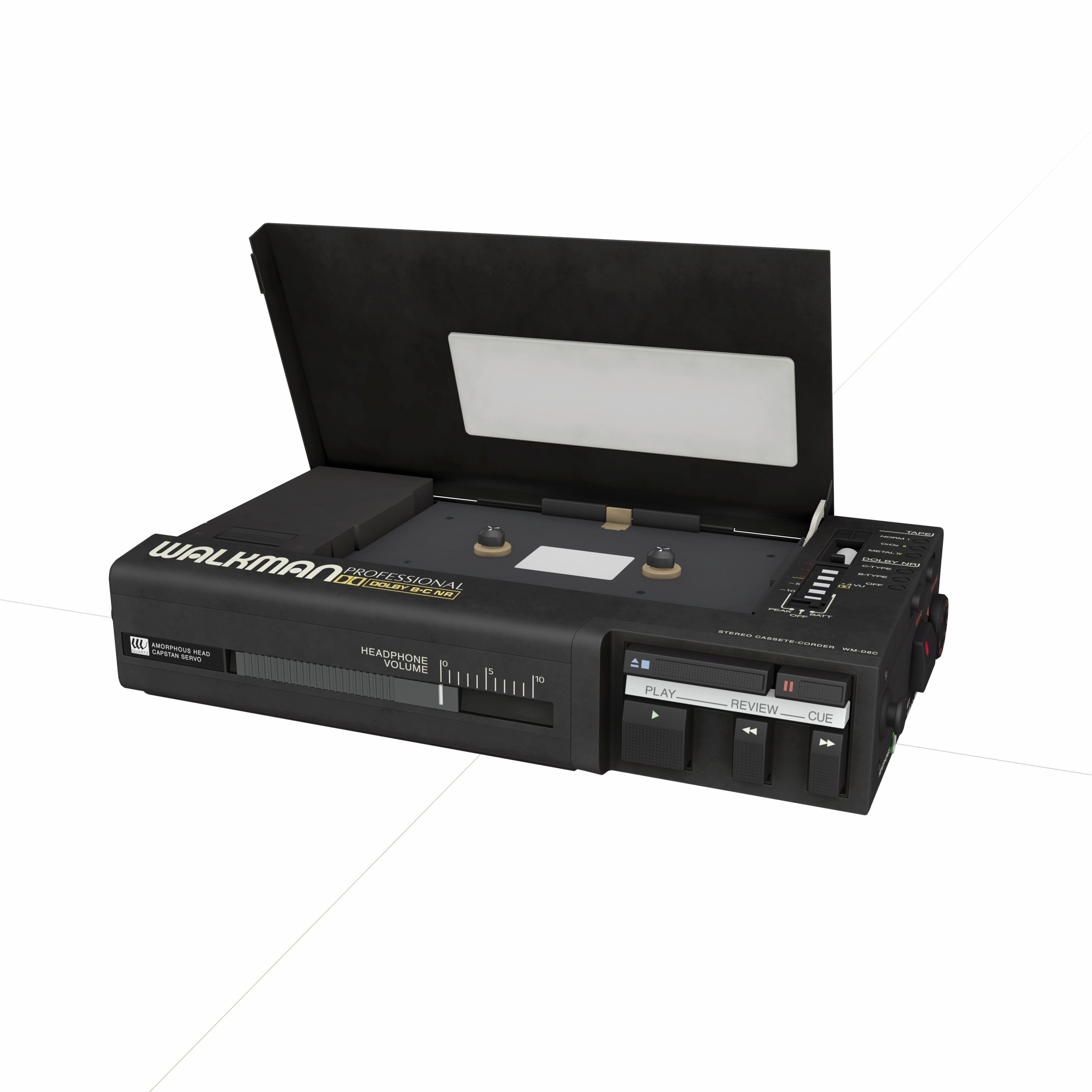 Sony WM-D6C Walkman Cassette Player 3D model_8