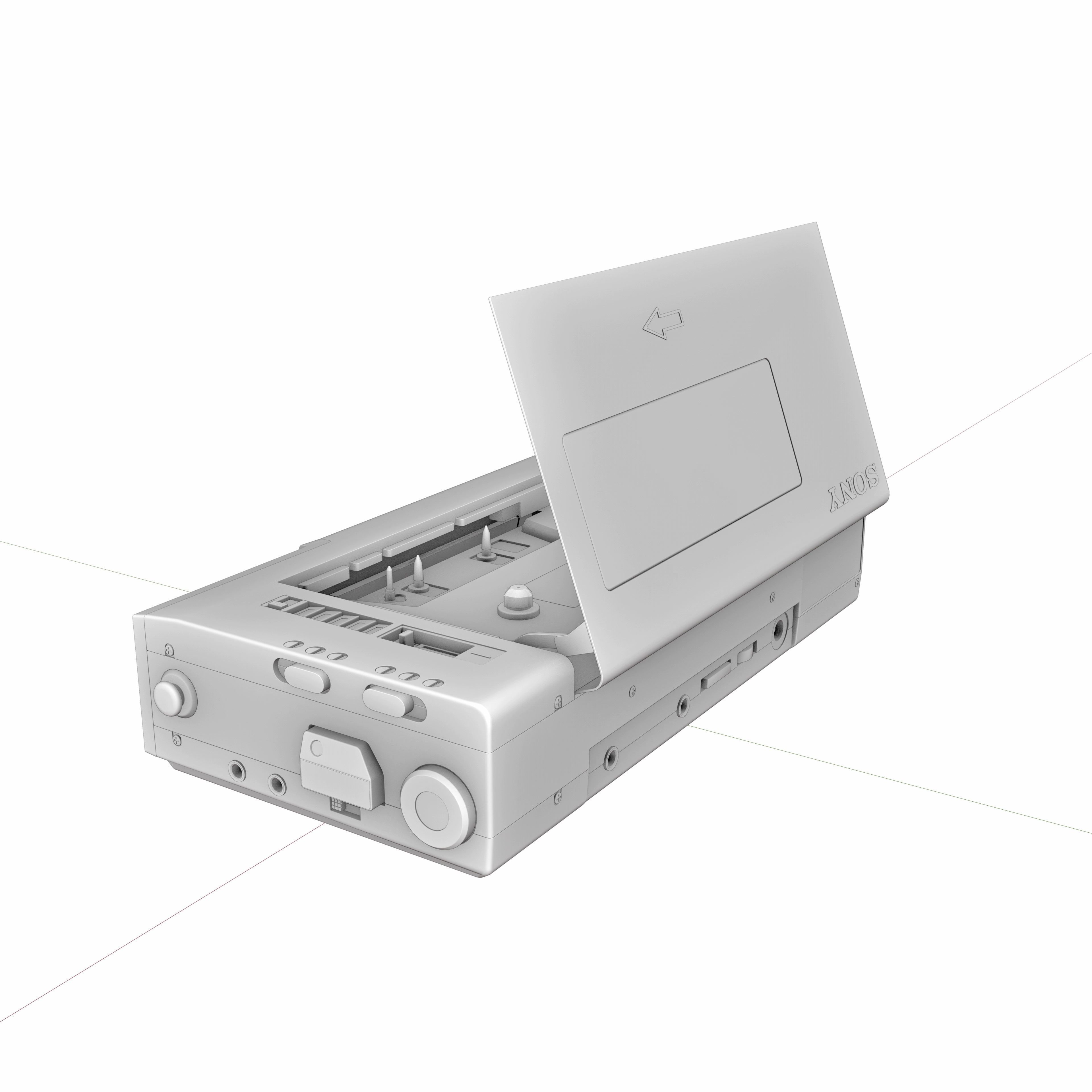 Sony WM-D6C Walkman Cassette Player 3D model_9