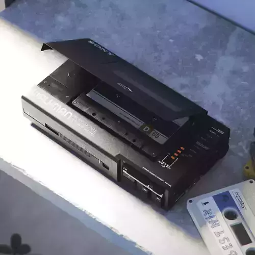 Sony WM-D6C Walkman Cassette Player 3D model
