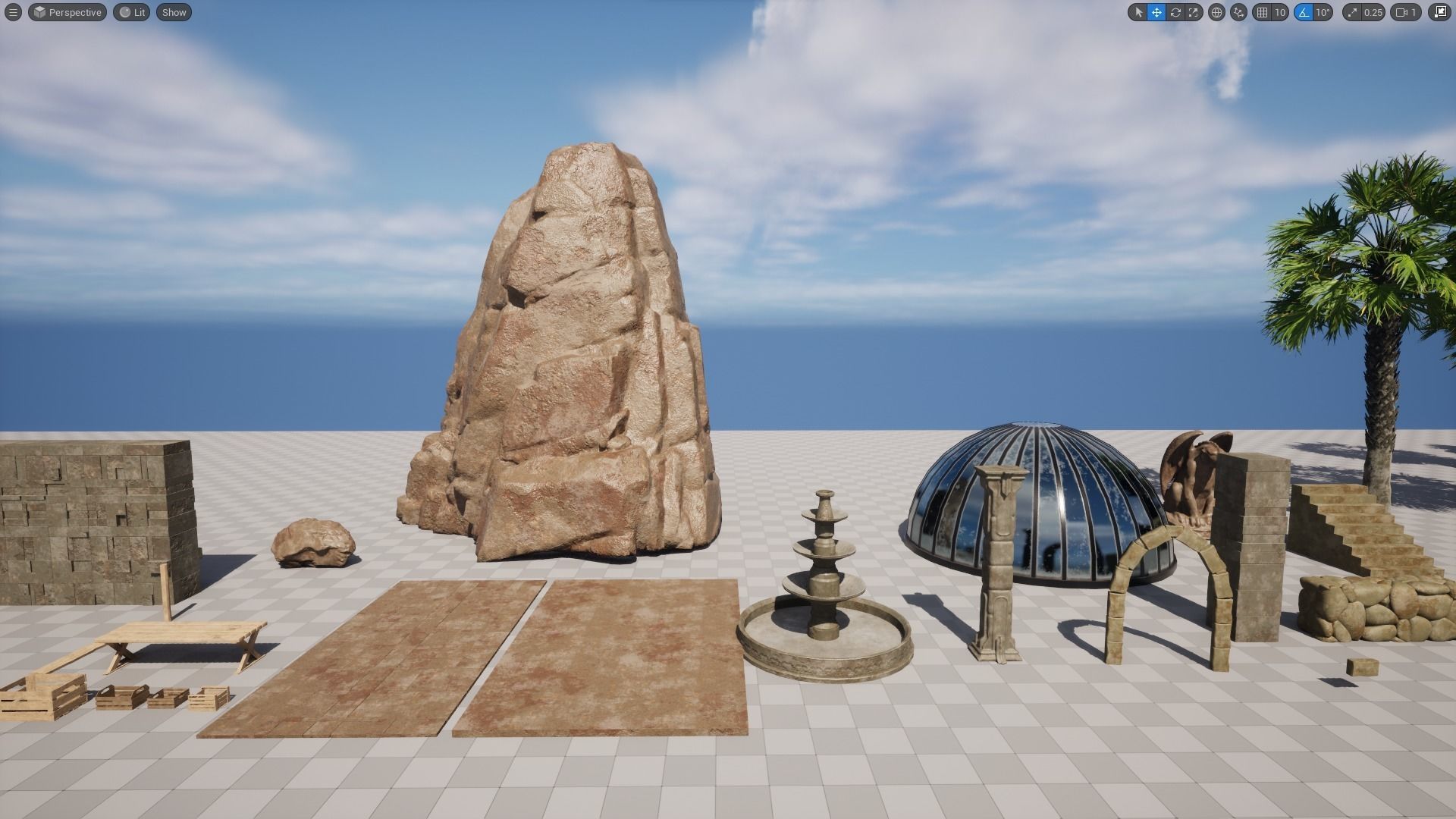 Forglar Desert Map Low-poly 3D model_11