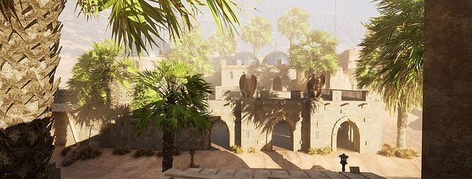 Forglar Desert Map Low-poly 3D model