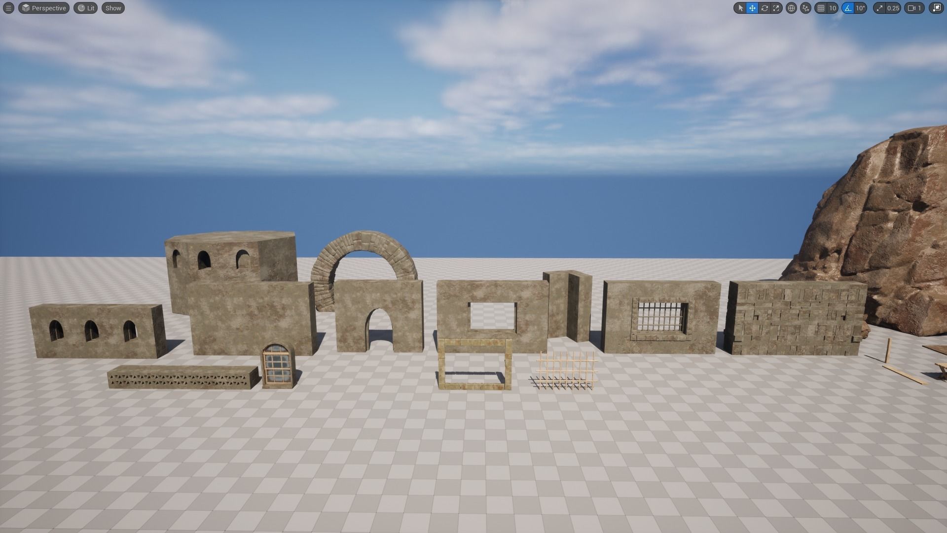 Forglar Desert Map Low-poly 3D model_10