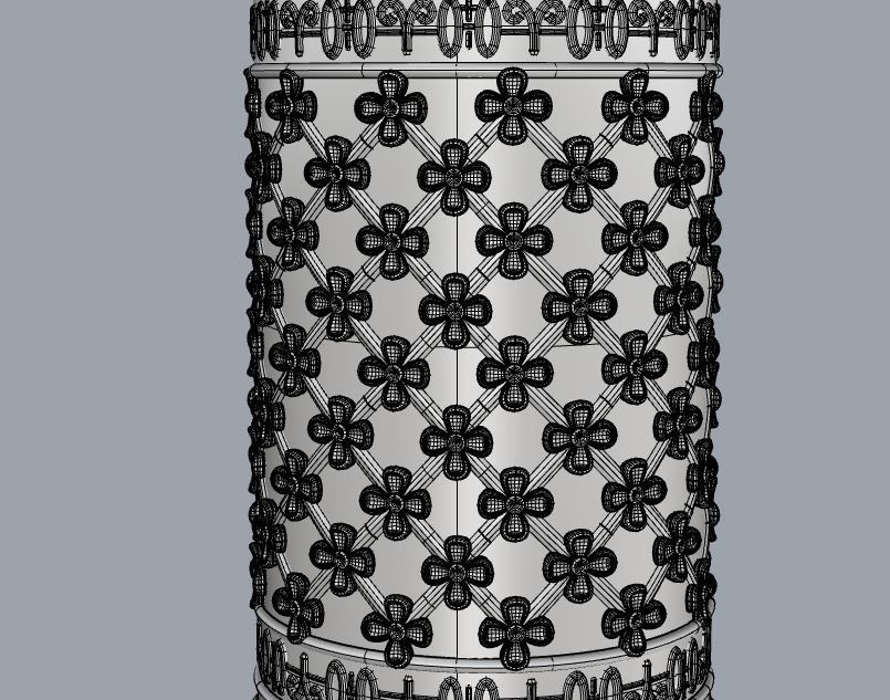 Mughal Ceiling Mount Light 3D print model_10