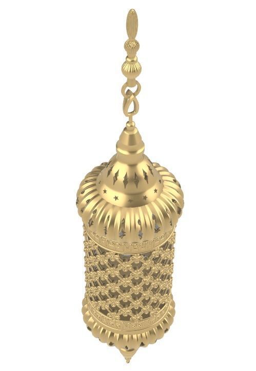Mughal Ceiling Mount Light 3D print model_4