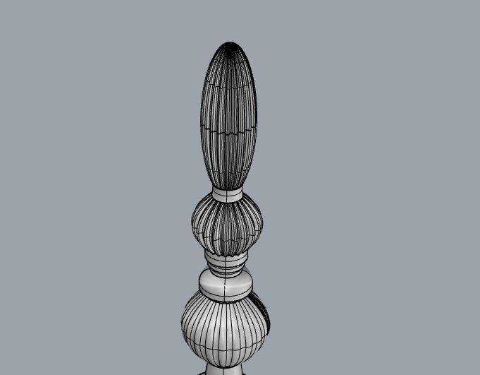 Mughal Ceiling Mount Light 3D print model_1