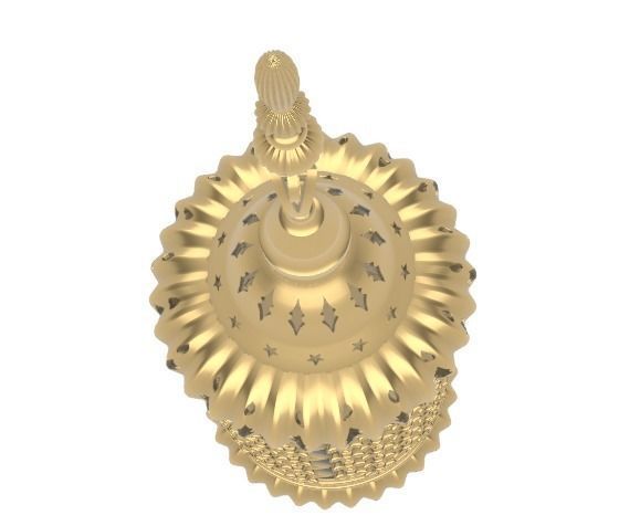 Mughal Ceiling Mount Light 3D print model_8
