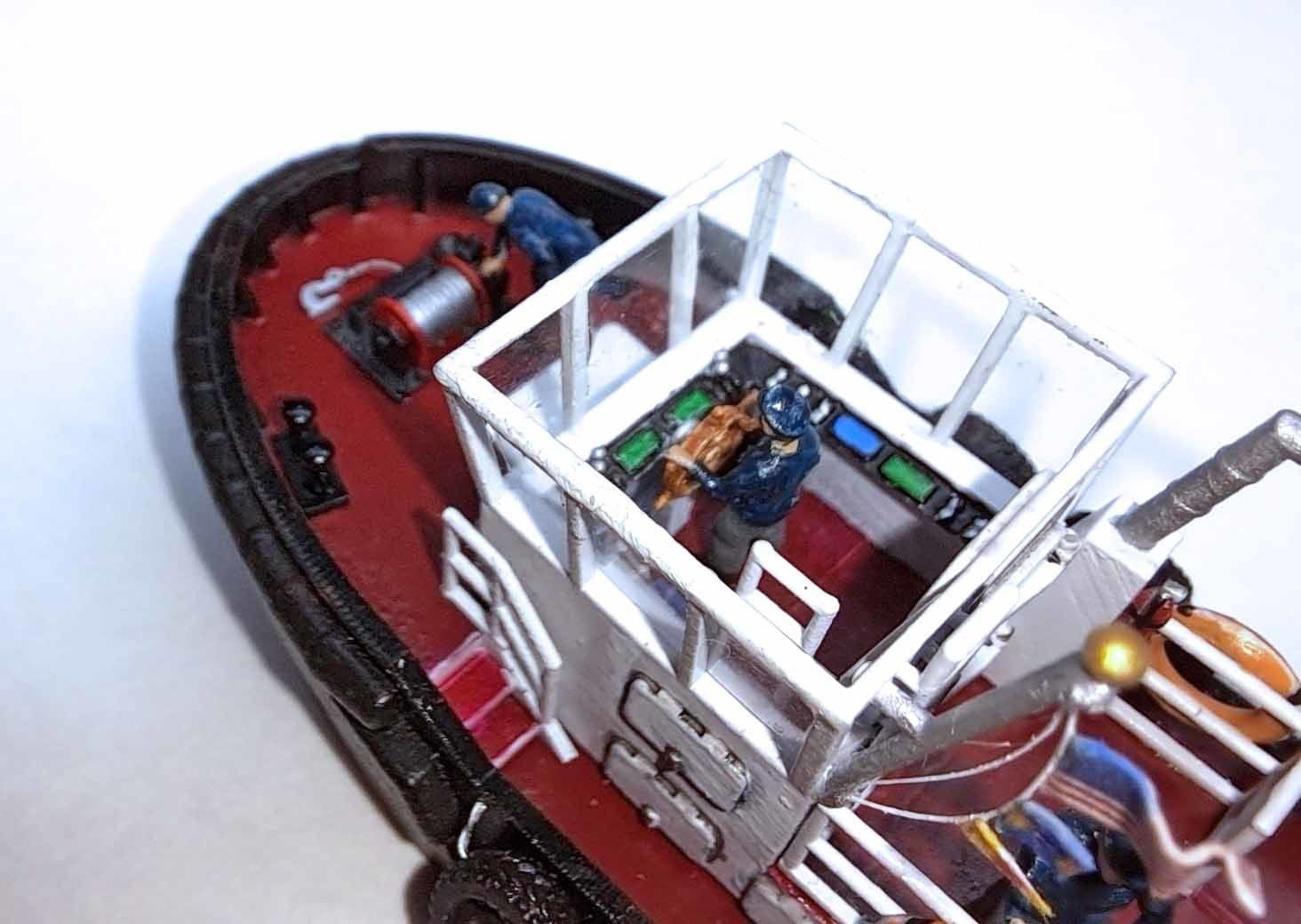 N Scale Tugboat with Sailors 3D model_6