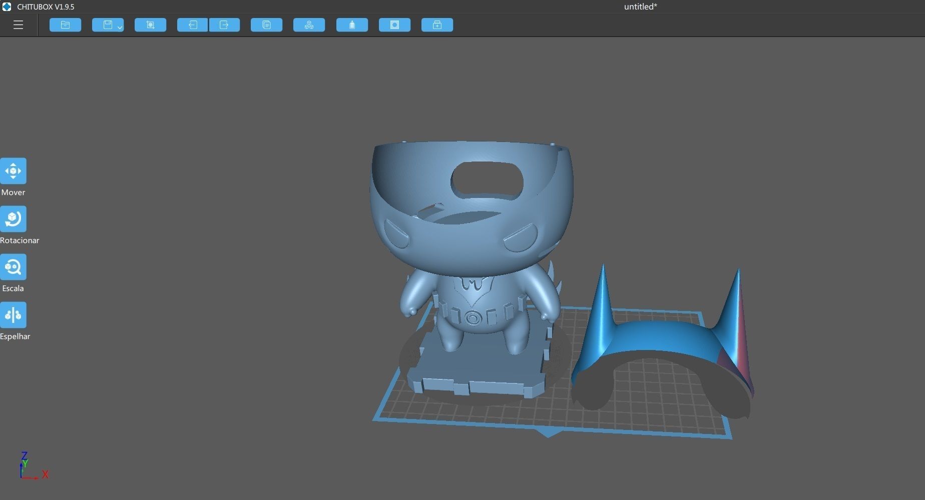 Batman echo dot 4  3D print model_1