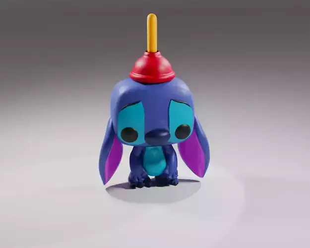 Lilo and Stitch Stitch with Plunger Funko Pop