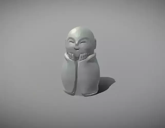 Jizo Buddha Statue 3D Print Model