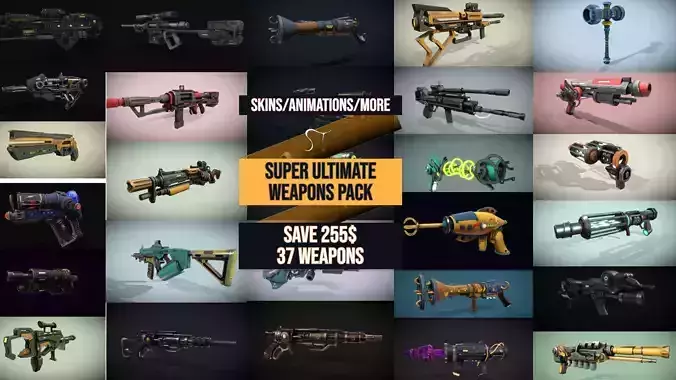 Super Ultimate Weapons Pack 37 Weapons