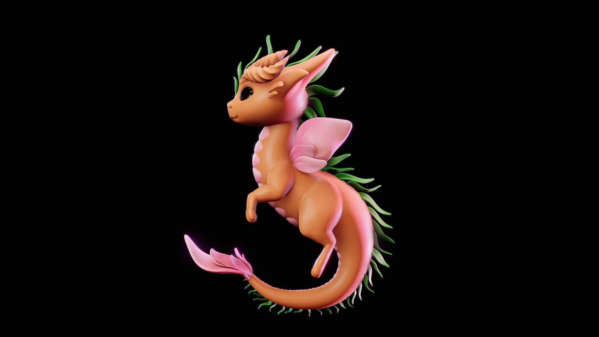 Magical Baby Dragon 3D print model_16