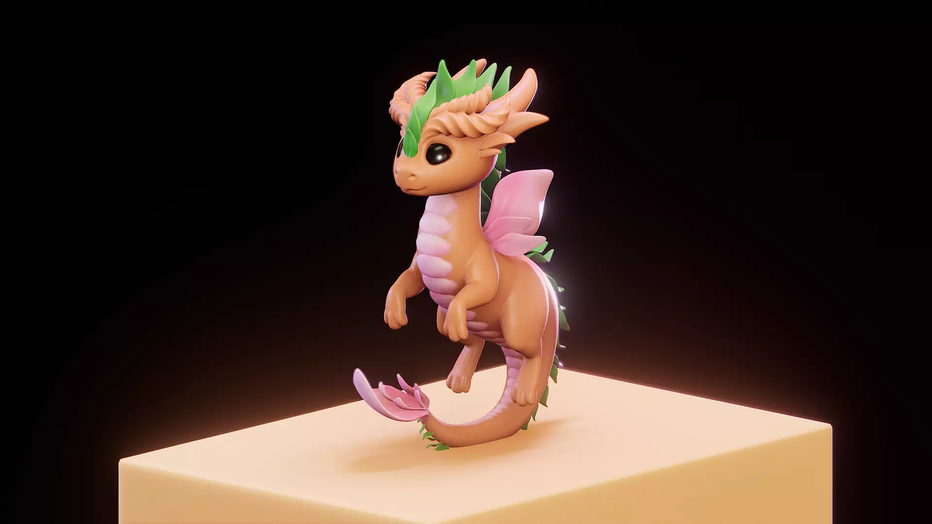 Magical Baby Dragon 3D print model_0