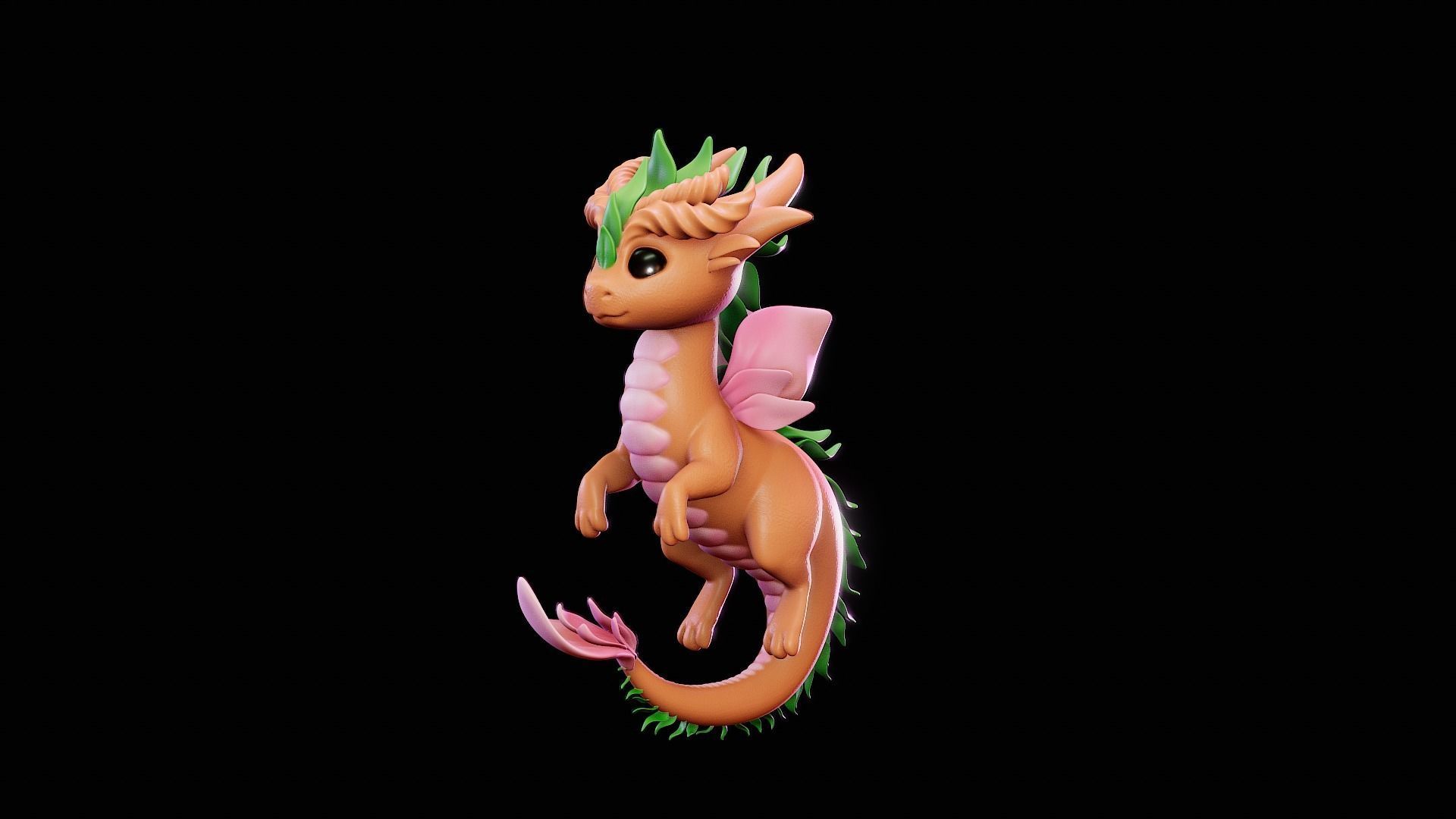Magical Baby Dragon 3D print model_13