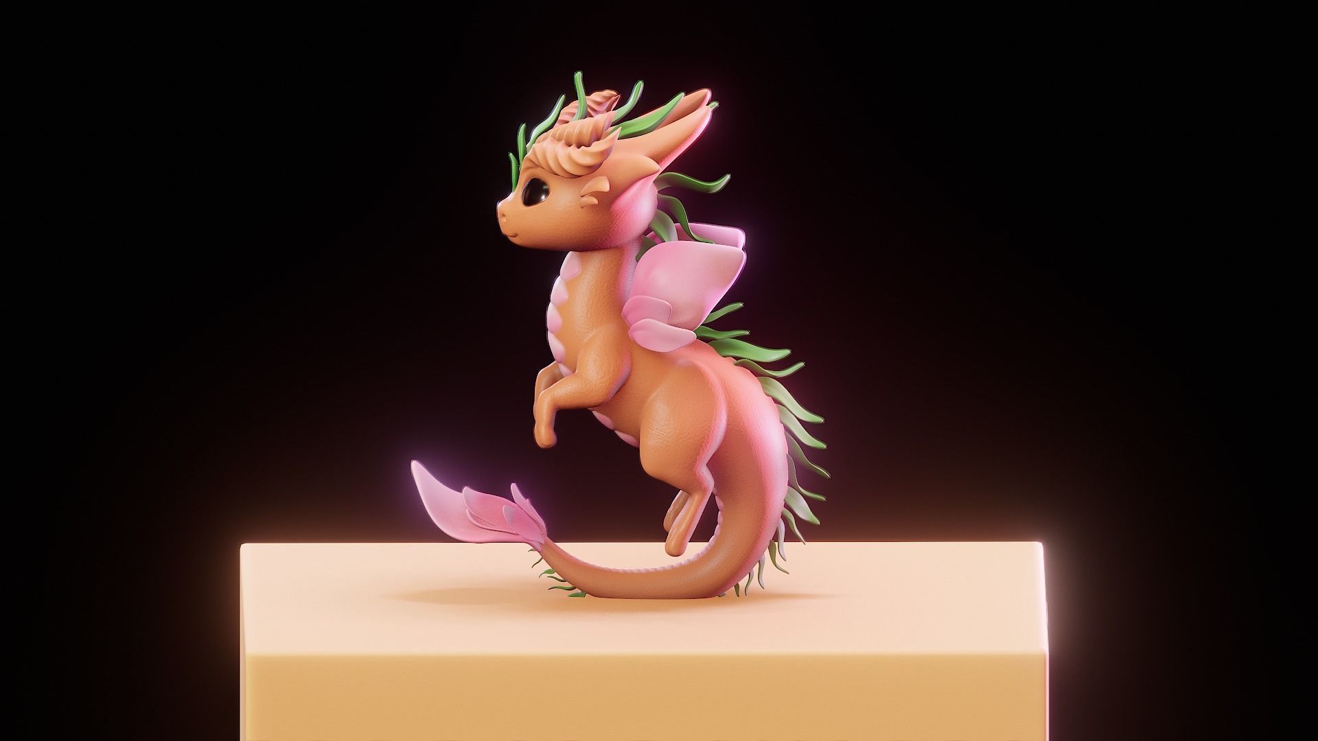 Magical Baby Dragon 3D print model_2