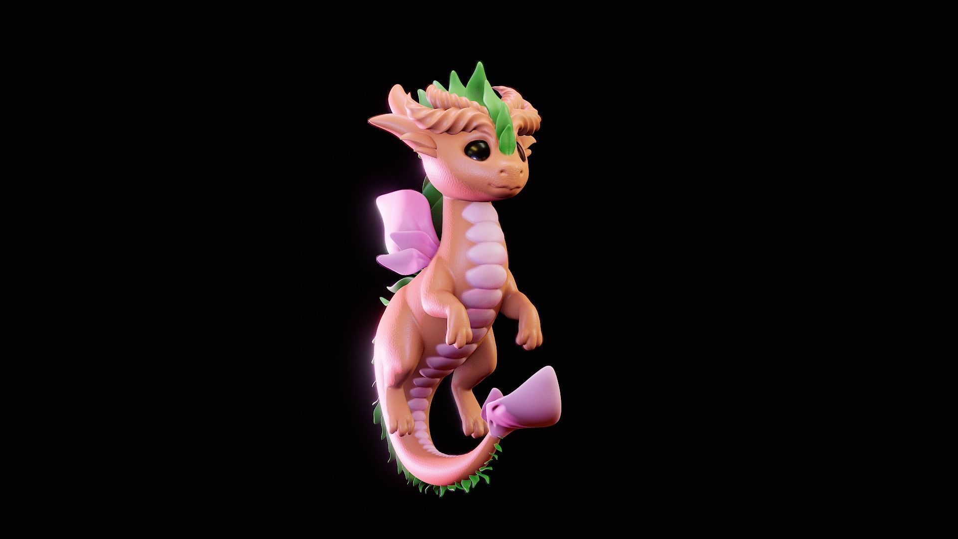 Magical Baby Dragon 3D print model_14