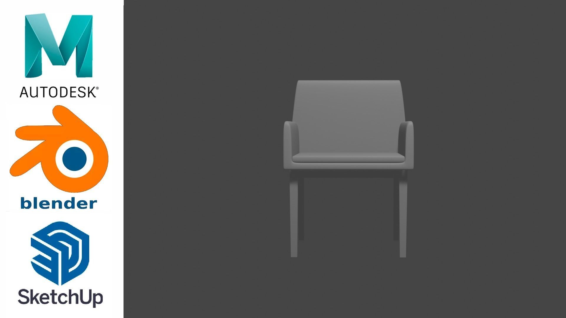 Chair - Silla 3D model 3D model_4