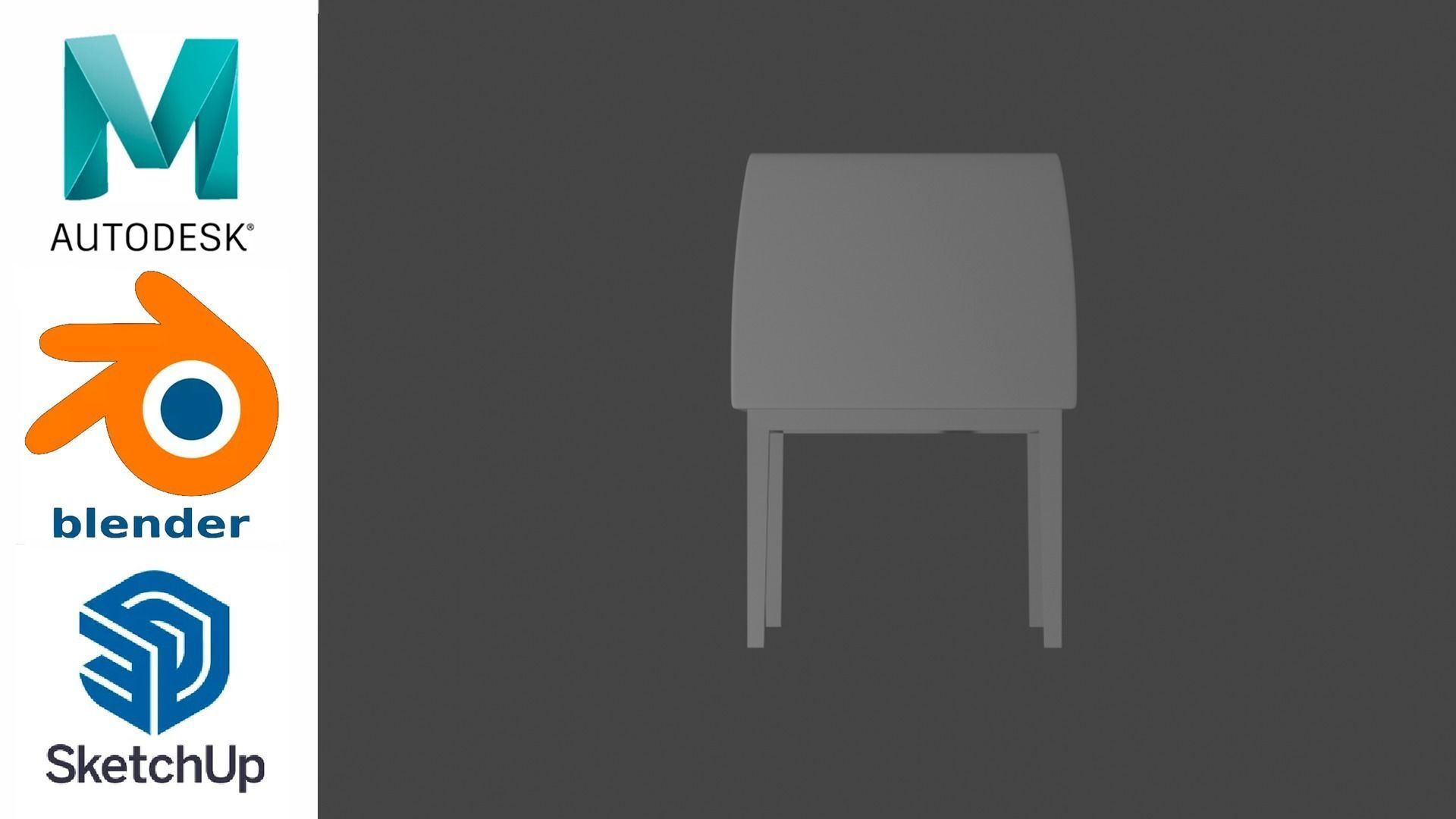Chair - Silla 3D model 3D model_1
