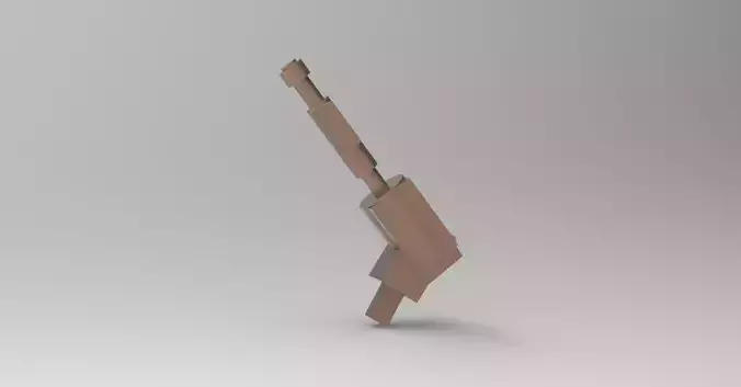 Low poly heman gun turret
