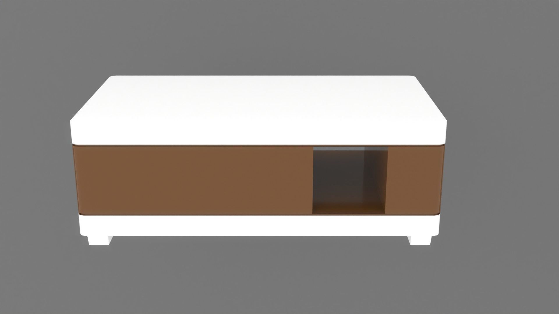 coffee table collection Low-poly 3D model_4