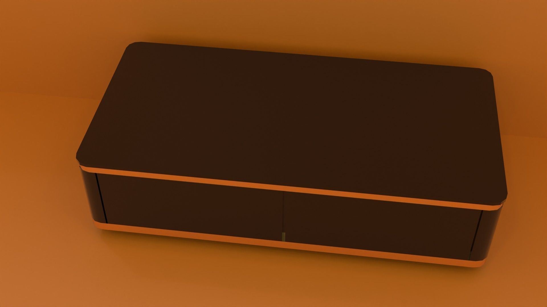 coffee table collection Low-poly 3D model_6