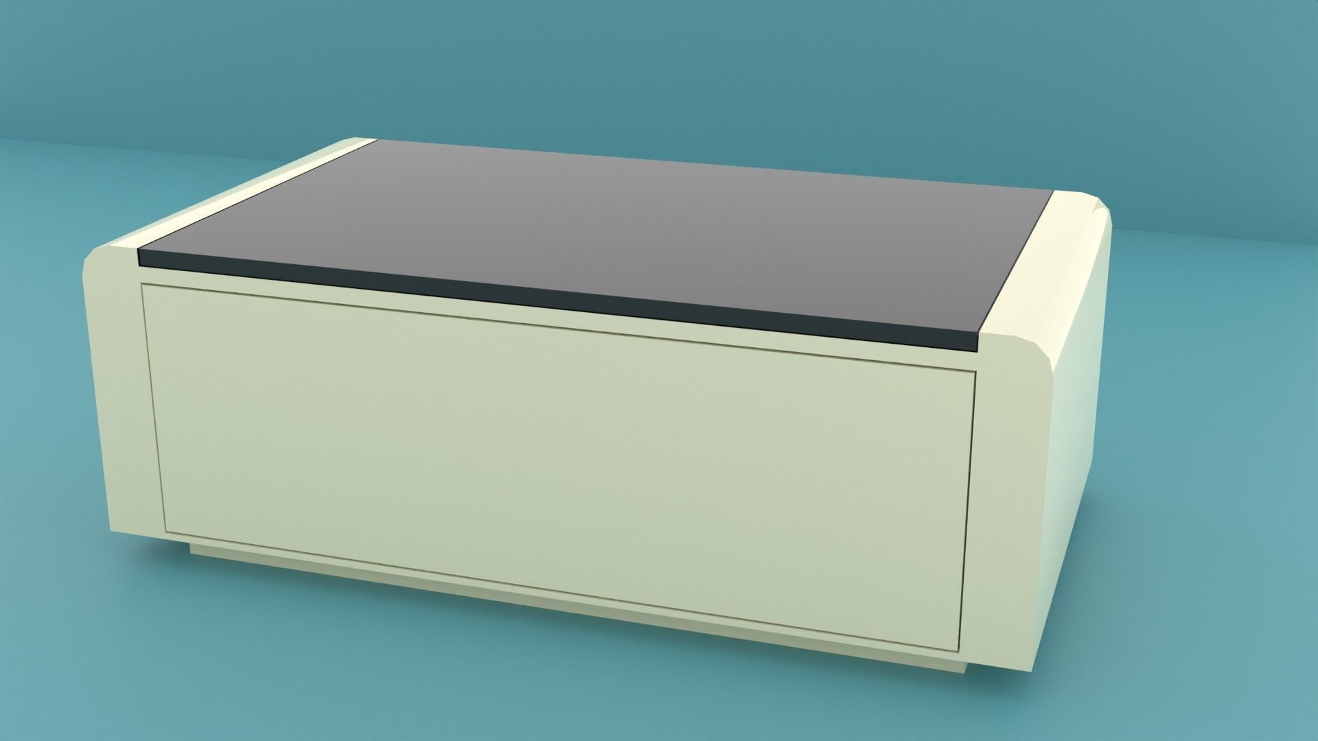 coffee table collection Low-poly 3D model_8