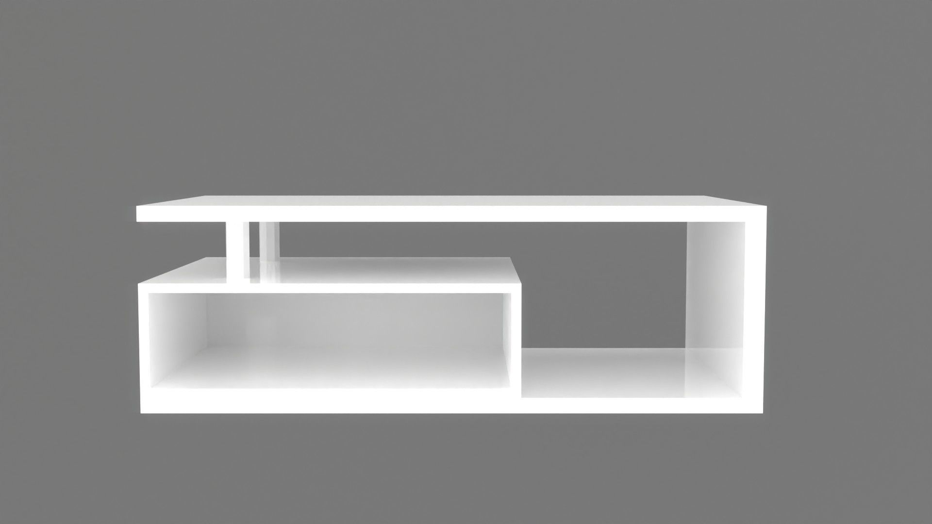 coffee table collection Low-poly 3D model_20