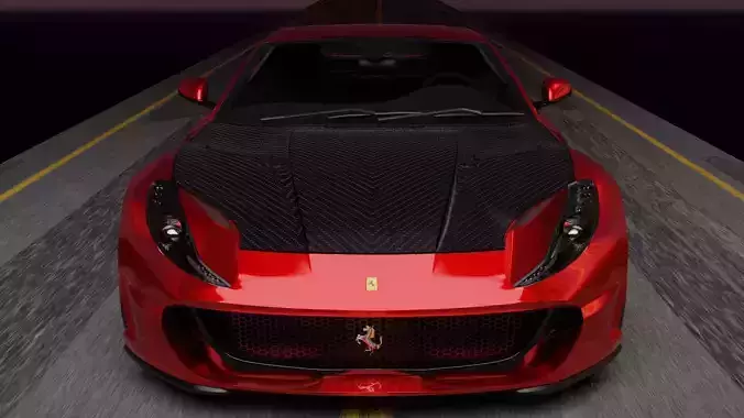 Ferrari red 3D model