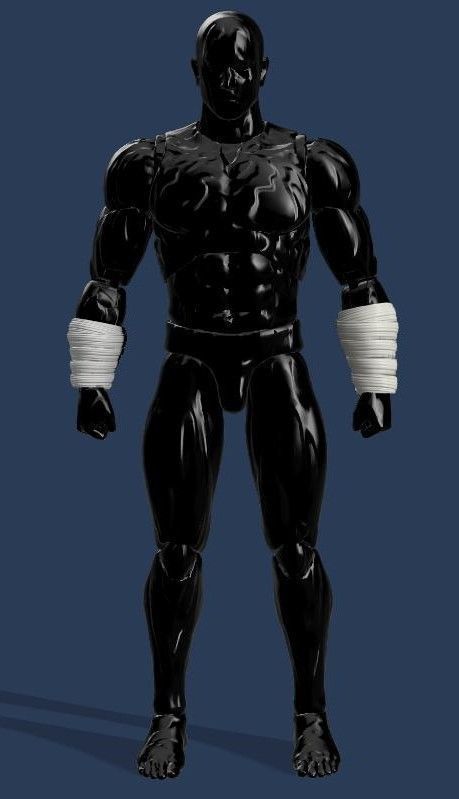 Kumpur wrapped wrist cuffs and full wrist wraps 3D print model_2