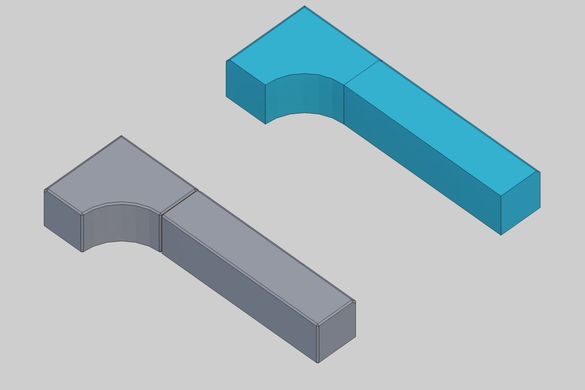 property boundary block-Planting mass block Low-poly 3D model_8