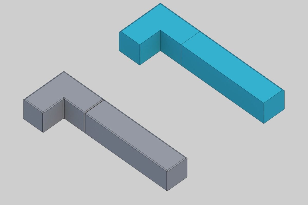 property boundary block-Planting mass block Low-poly 3D model_7